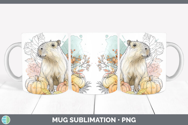 GorgeousSafari Splash Halloween Mug Wrap design.