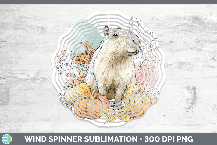 Safari Splash Halloween Capybara Wind Spinner Sublimation Sp
