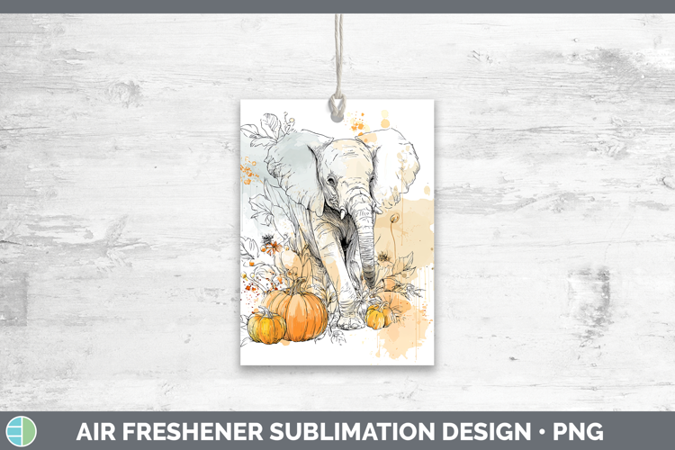 Safari Splash Halloween Elephant Air Freshener Sublimation C