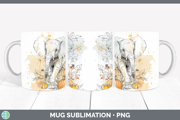 GorgeousSafari Splash Halloween Mug Wrap design.