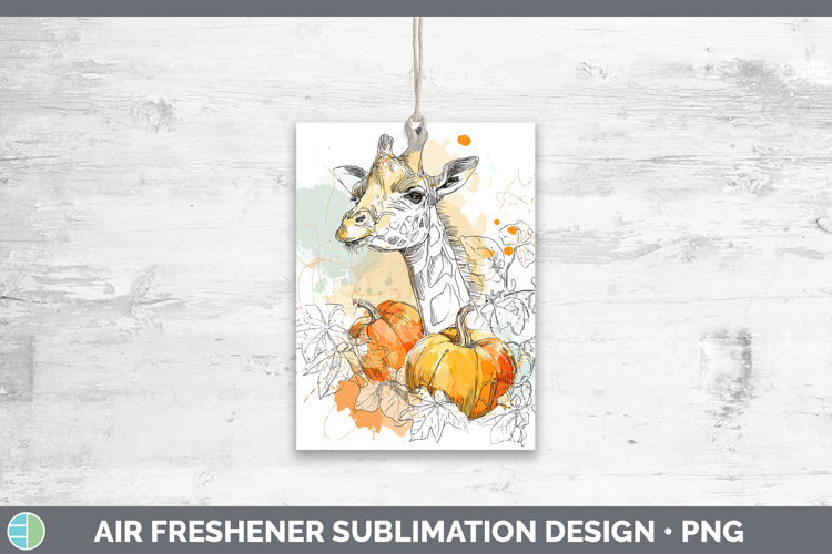 Safari Splash Halloween Giraffe Air Freshener Sublimation Ca