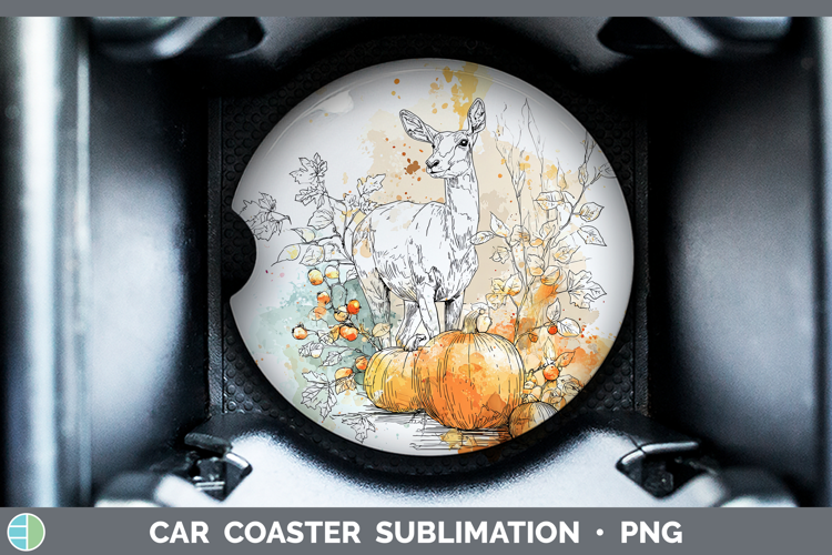 Safari Splash Halloween Impala Car Coaster Sublimation Desi