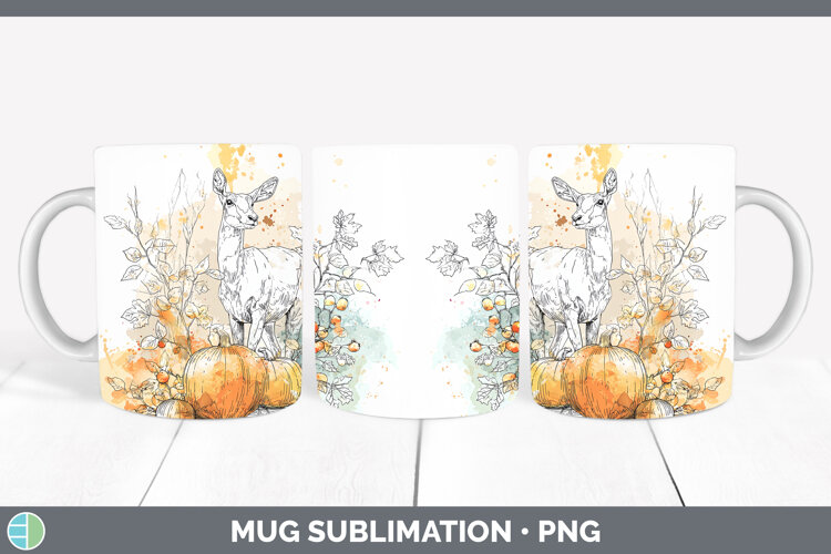 GorgeousSafari Splash Halloween Mug Wrap design.