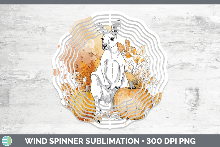 Safari Splash Halloween Kangaroo Wind Spinner Sublimation Sp