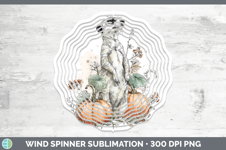 Safari Splash Halloween Meerkat Wind Spinner Sublimation Spi