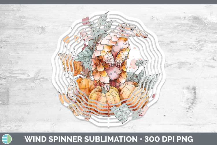 Safari Splash Halloween Pangolin Wind Spinner Sublimation Sp