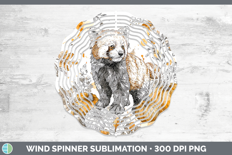 Safari Splash Halloween Red Panda Wind Spinner Sublimation S