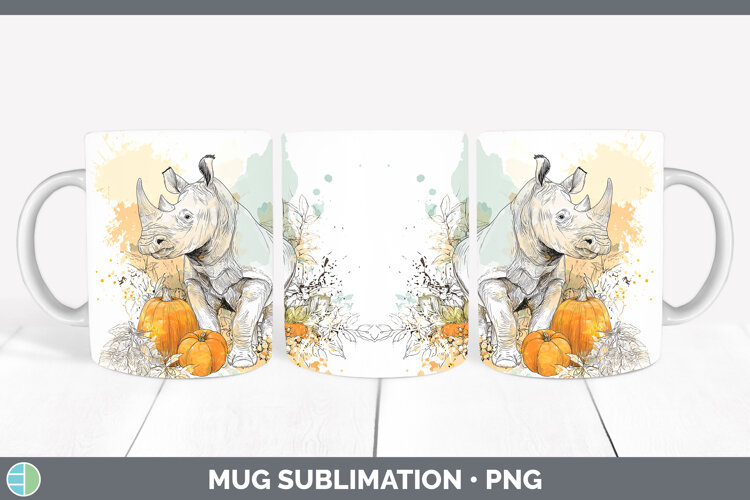 GorgeousSafari Splash Halloween Mug Wrap design.
