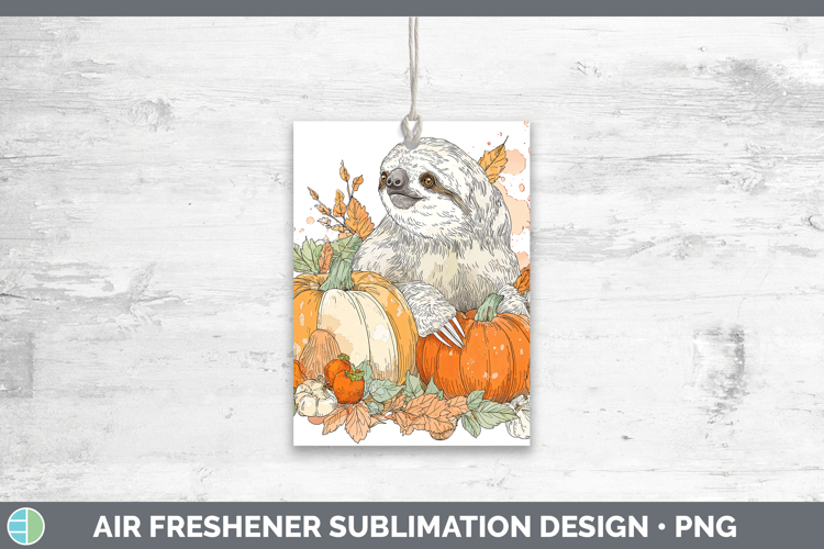 Safari Splash Halloween Sloth Air Freshener Sublimation Car