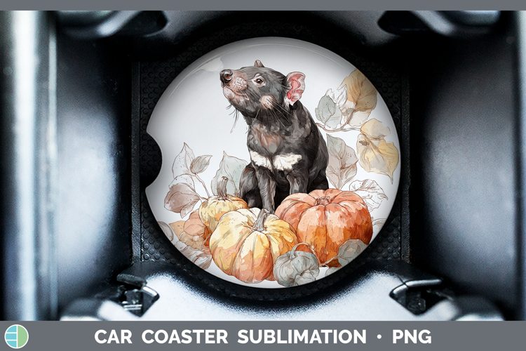 Safari Splash Halloween Tasmanian Devil Car Coaster Sublimat
