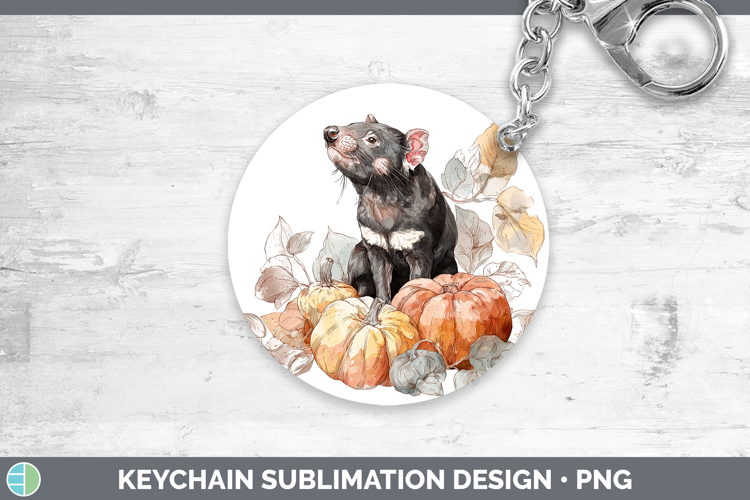 Safari Splash Halloween Tasmanian Devil Keychain Sublimation