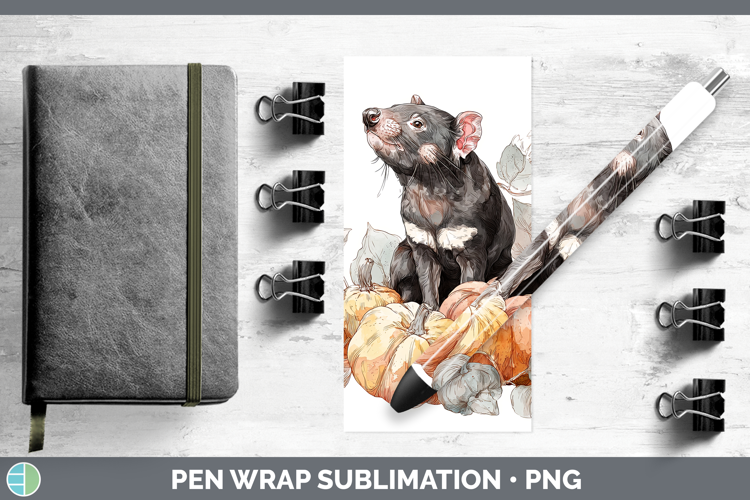 Safari Splash Halloween Tasmanian Devil Pen Wrap Sublimation