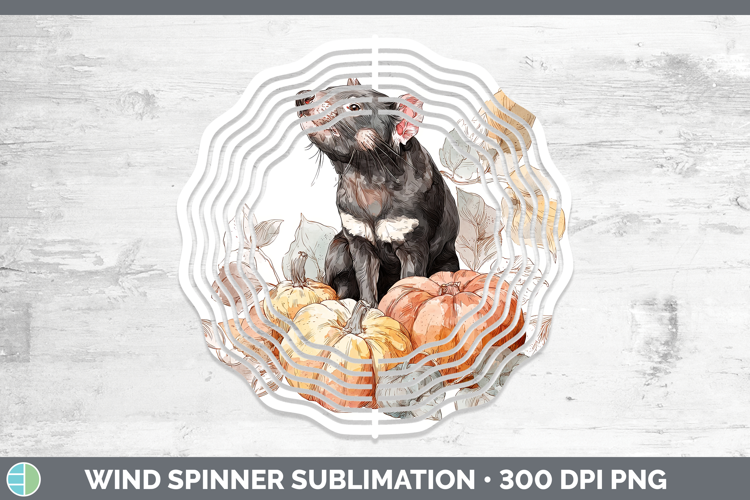 Safari Splash Halloween Tasmanian Devil Wind Spinner Sublima