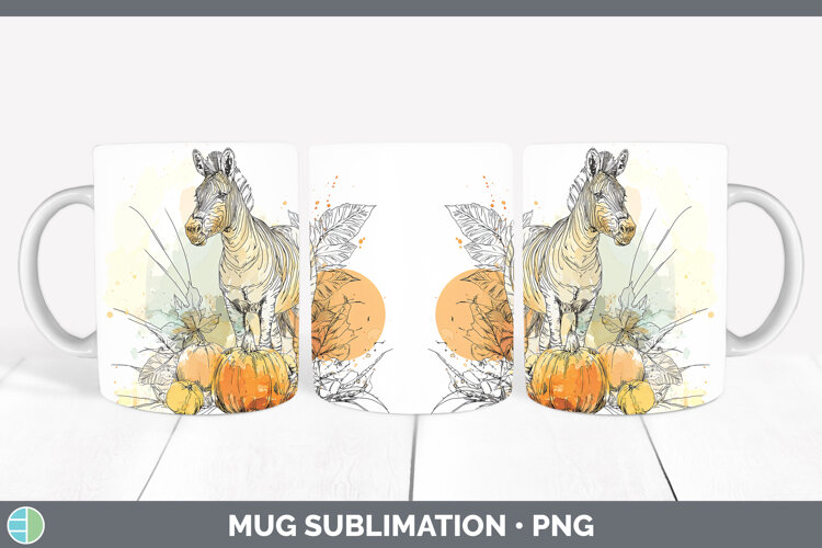 GorgeousSafari Splash Halloween Mug Wrap design.