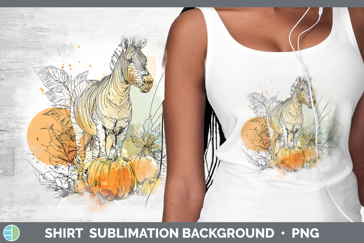 Safari Splash Halloween Zebra Shirt Sublimation Background D