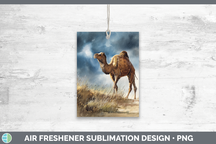 Camel Safari Sunset Air Freshener Sublimation Design