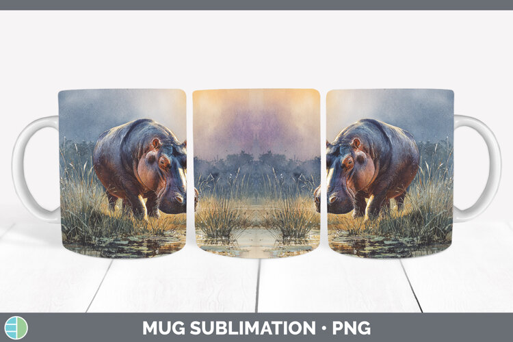 GorgeousSafari Sunset Mug Wrap design.