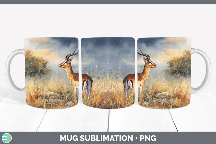 GorgeousSafari Sunset Mug Wrap design.