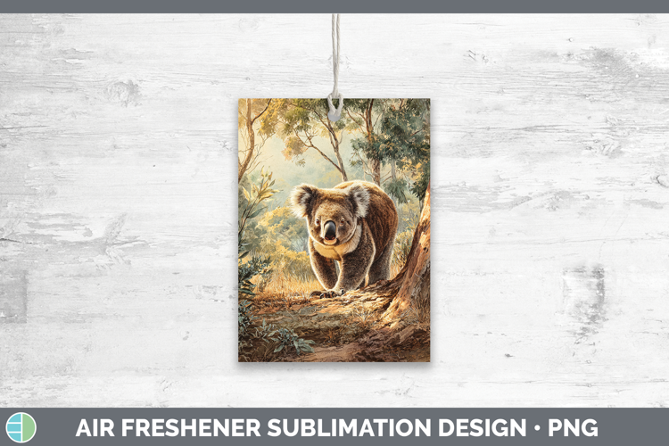 Koala Safari Sunset Air Freshener Sublimation Design