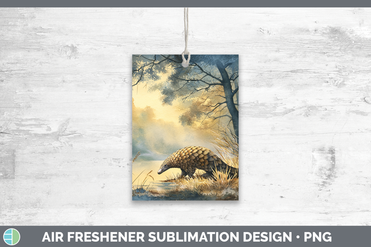 Pangolin Safari Sunset Air Freshener Sublimation Design