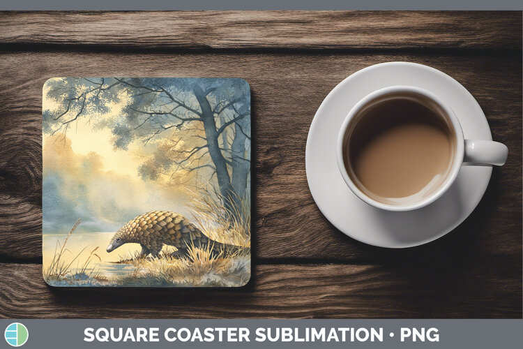 GorgeousSafari Sunset Square Coaster design.