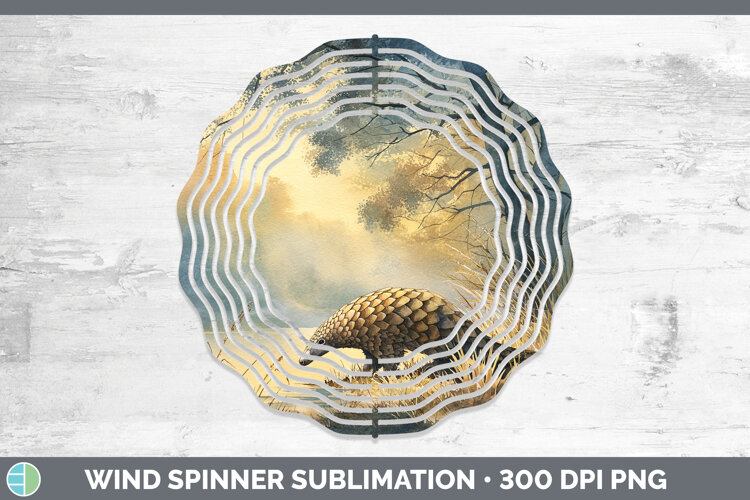 GorgeousSafari Sunset Wind Spinner design.