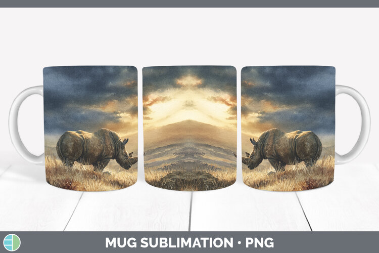 GorgeousSafari Sunset Mug Wrap design.