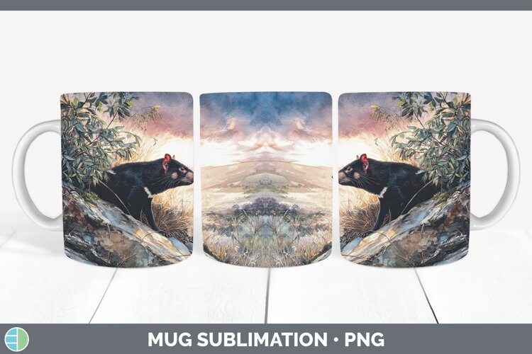 GorgeousSafari Sunset Mug Wrap design.