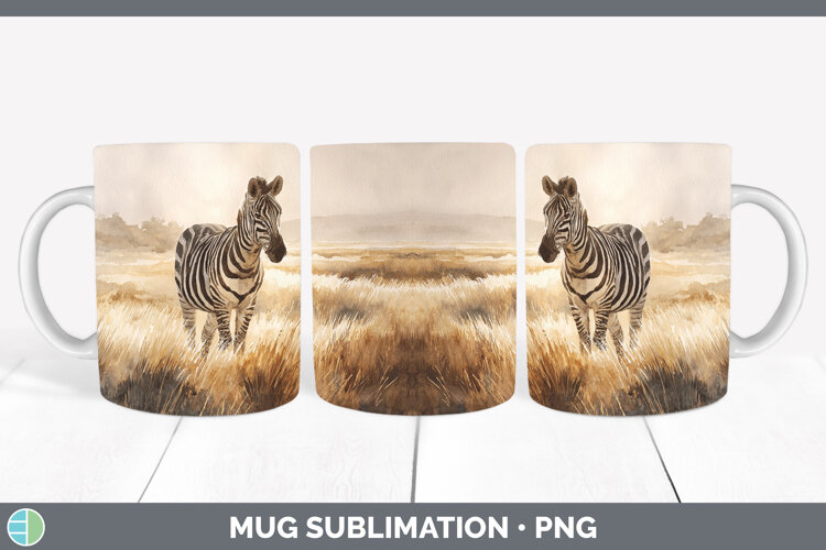 GorgeousSafari Sunset Mug Wrap design.