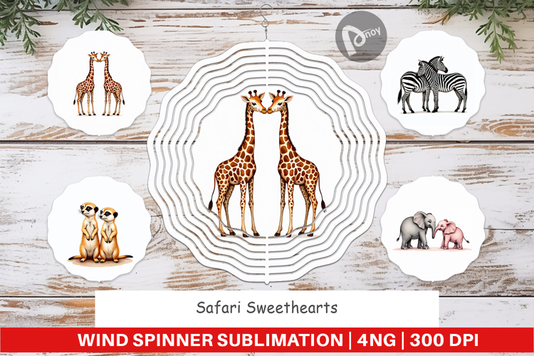 Safari Sweethearts Wind Spinner