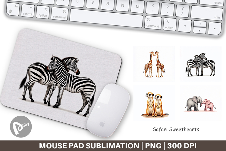 Safari Sweethearts Mouse Pad