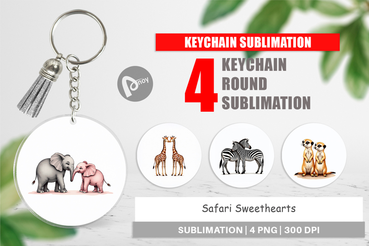 Safari Sweethearts Keychain