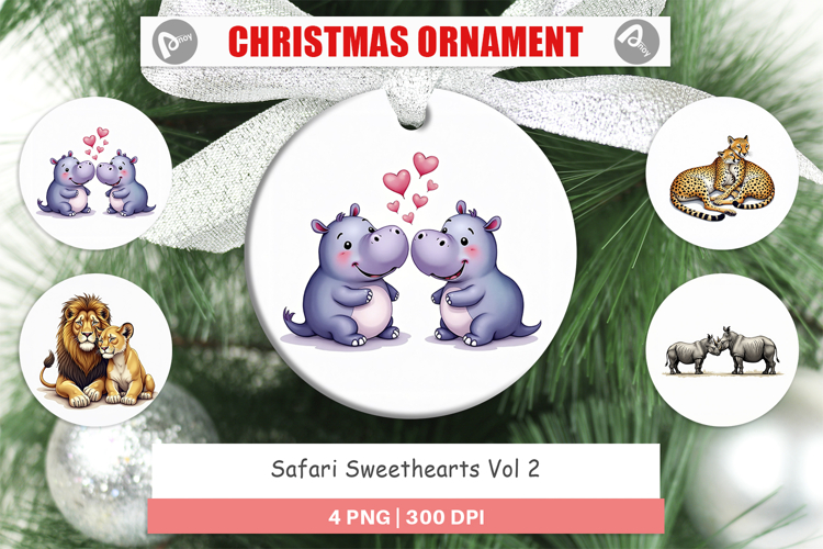Safari Sweethearts Ornament