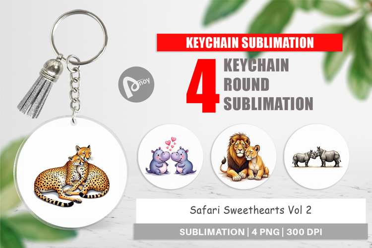 Safari Sweethearts Keychain