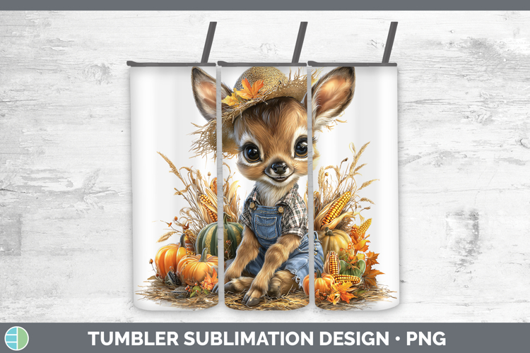 Safari Thanksgiving Impala Tumbler Sublimation 20 oz Skinny