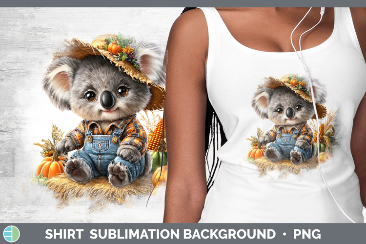 Safari Thanksgiving Koala Shirt Sublimation Background Desig