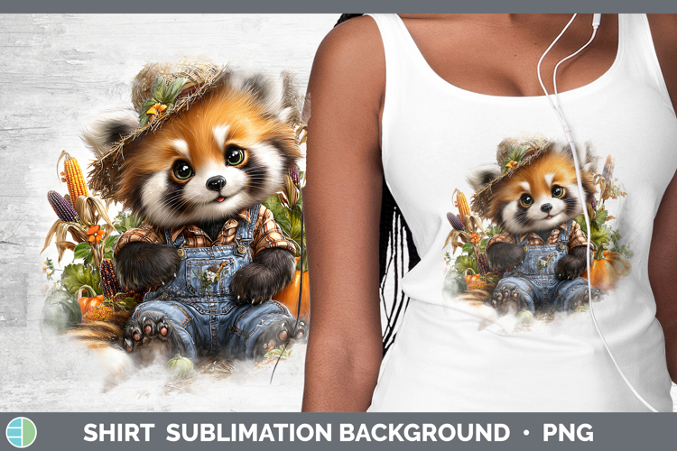 Safari Thanksgiving Red Panda Shirt Sublimation Background D