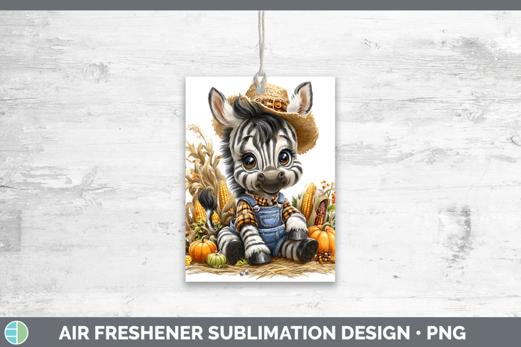 Safari Thanksgiving Zebra Air Freshener Sublimation Car Fres