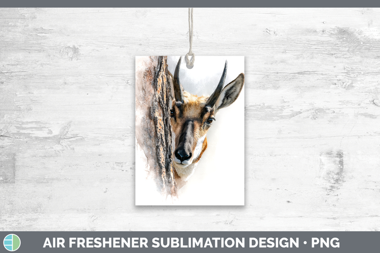 Antelope Safari Tree Peek Air Freshener Sublimation Design