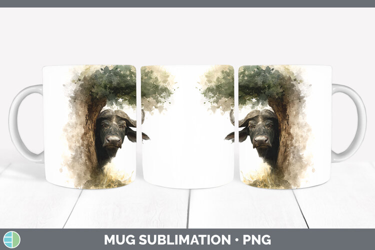 GorgeousSafari Tree Peek Mug Wrap design.