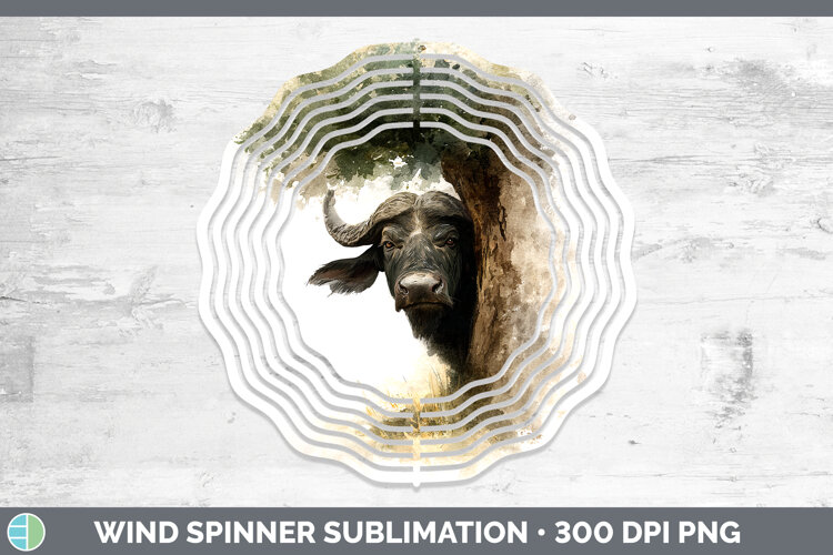 GorgeousSafari Tree Peek Wind Spinner design.