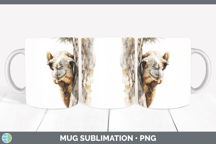 GorgeousSafari Tree Peek Mug Wrap design.