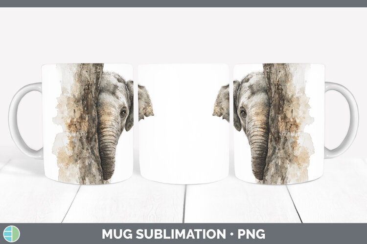 GorgeousSafari Tree Peek Mug Wrap design.