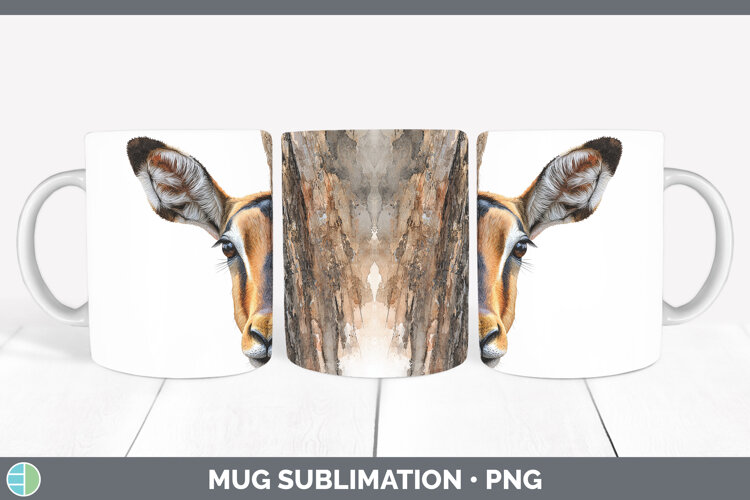 GorgeousSafari Tree Peek Mug Wrap design.