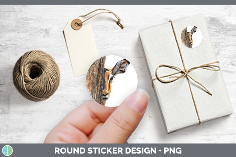 GorgeousSafari Tree Peek Stickers design.