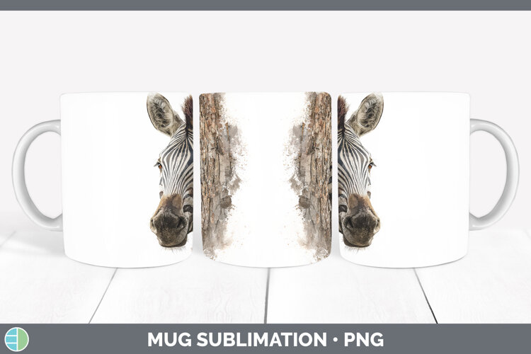 GorgeousSafari Tree Peek Mug Wrap design.