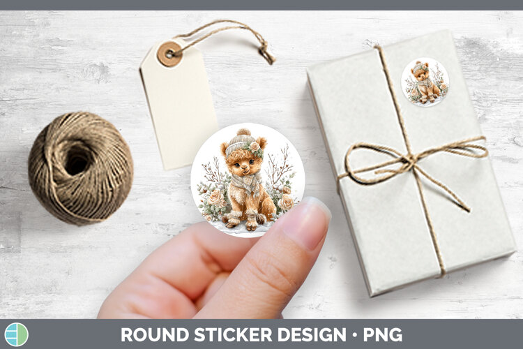 GorgeousSafari Winter Knit Hat Stickers design.