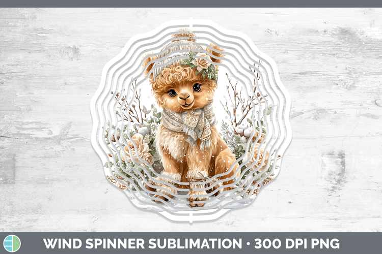 Camel Safari Winter Knit Hat Wind Spinner Sublimation Design