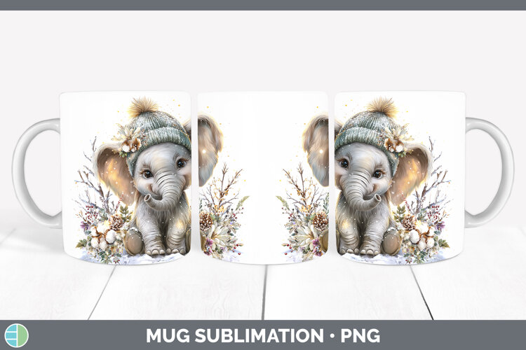 GorgeousSafari Winter Knit Hat Mug Wrap design.
