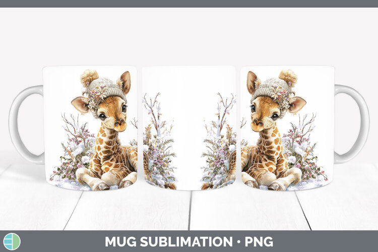 GorgeousSafari Winter Knit Hat Mug Wrap design.